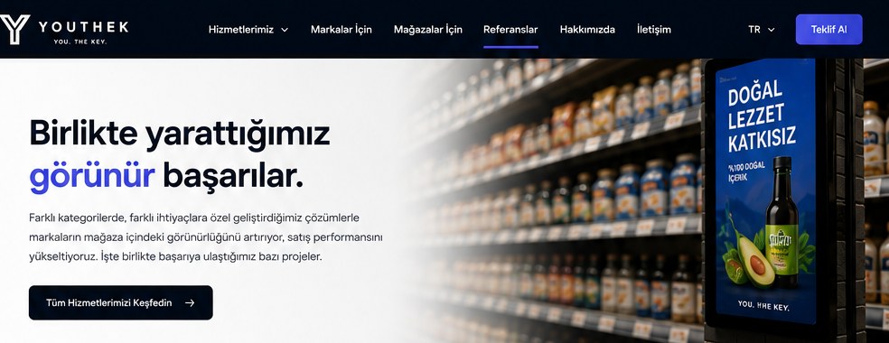Mağaza raflarında görünürlüğü artırılmış ürün yerleşimi